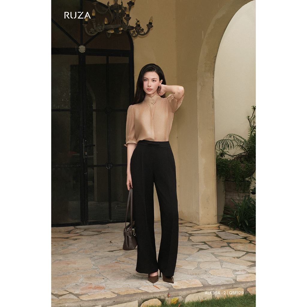 Quần tây suông nữ RUZA thiết kế thanh lịch thời trang công sở QSF129 QSF130