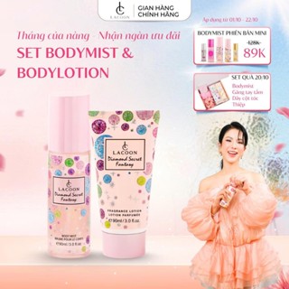 LACOON Set Body Mist Lotion 90ML Xịt Thơm Body Hương Nước Hoa Nam Nữ Chính Hãng Lưu Hương Lâu Không Nồng Gắt