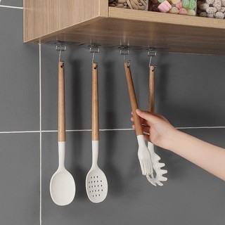 Combo 10 Móc dán siêu dính trong suốt, móc dán bạc siêu dính