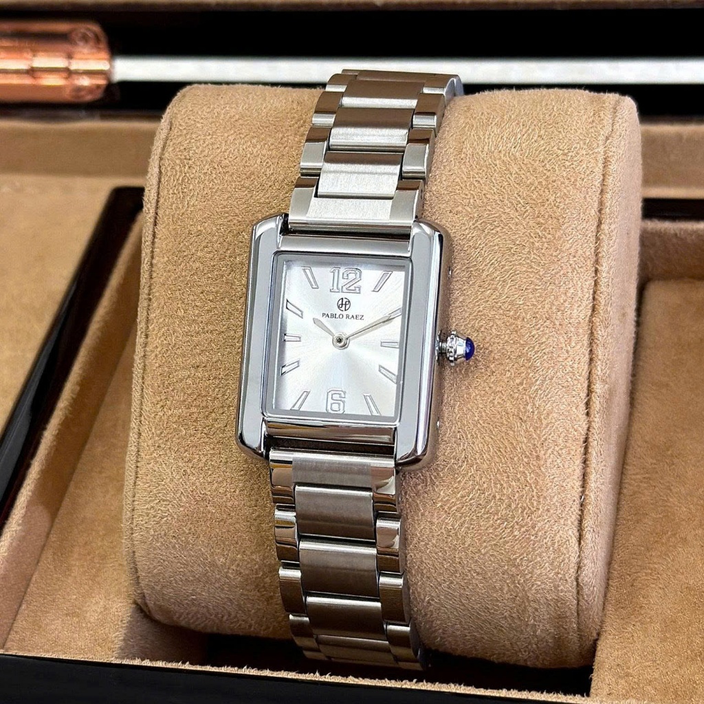Đồng hồ nữ dây thép chính hãng PABLO RAEZ O324 cao cấp chống nước 3ATM sang trọng 23mm