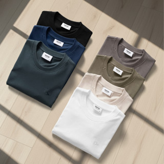 [ SALE 50% ] Áo thun nam basic FALCON HAFOS cổ tròn tay ngắn, áo phông nam chất liệu thun cotton thoáng mát.
