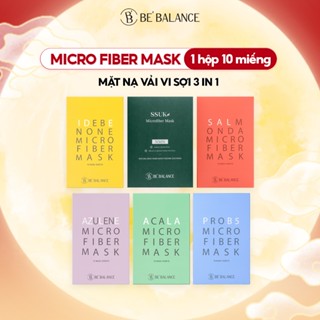 Mặt Nạ Vải Vi Sợi Be'Balance MICRO FIBER MASK 3in1 giúp Làm Đẹp Da 10 Miếng/Hộp