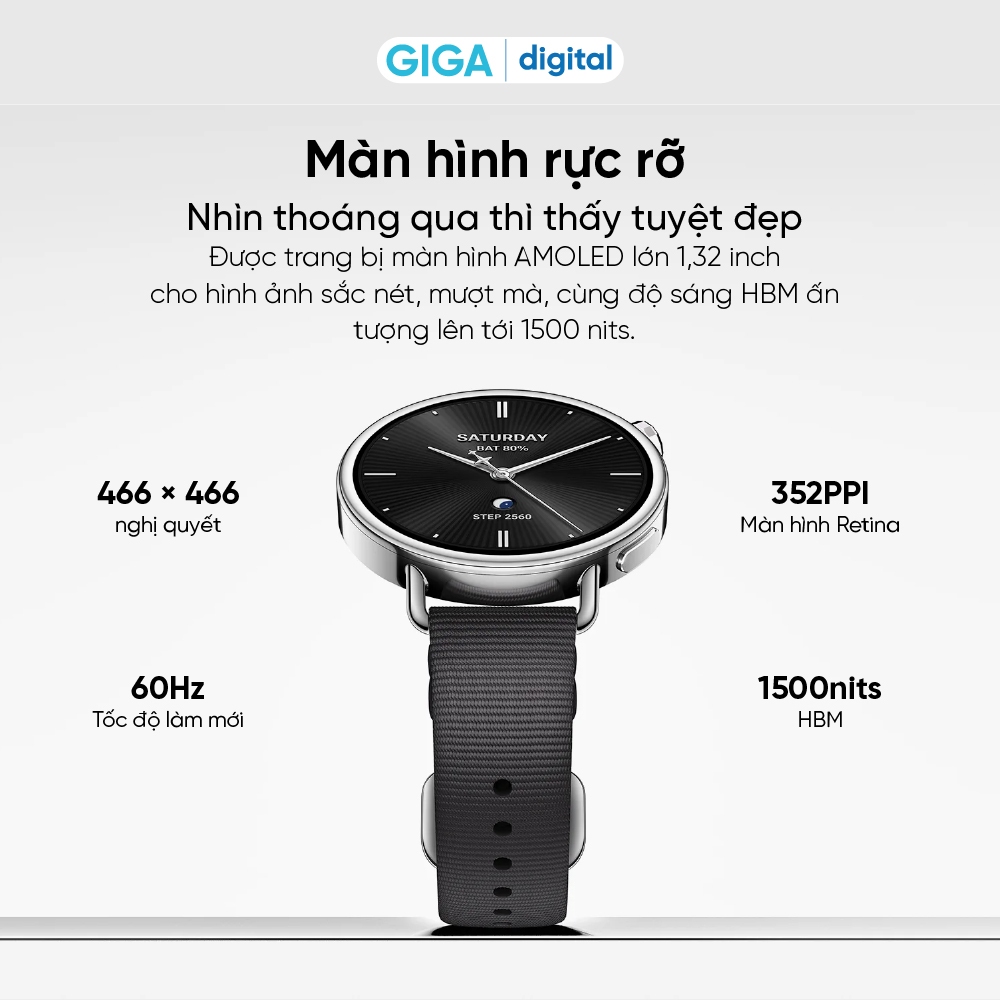 Đồng hồ thông minh Xiaomi Watch S4 41mm - Màn hình AMOLED 1.32inch - 320mAh - 150+ chế độ thể thao - Chống nước 5ATM | BigBuy360 - bigbuy360.vn