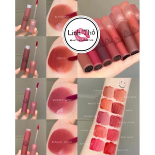 [AUTH-HIDDEN TAG] Son Kem 3CE Mềm Mịn Lâu Trôi Blur Water Tint-Velvet Tint Laydown -Sepia-Childlike