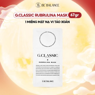 (G07) 1 Miếng Mặt Nạ Vi Tảo Xoắn Be'Balance GCLASSIC RUBRULINA MASK giúp Làm Dịu Sáng Da Ngừa Lão Hóa 67g