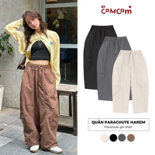 Quần Parachute Harem Bycamcam Dáng Thụng Vintage Quần Dài Dễ Vận Động Nhật Bản QTD003
