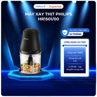  Máy xay thịt Philips HR1501 00 đồ gia dụng nhà bếp cao cấp dung tích cối 1L xay nhuyễn mịn 