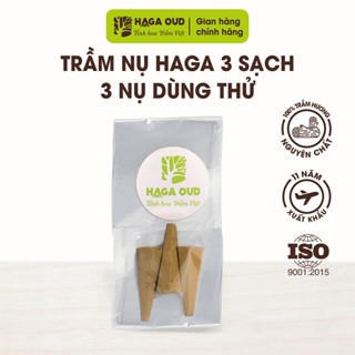 3 Nụ trầm hương HAGA 3 sạch,100% bột trầm hương nguyên chất,ngọt ấm,xông nhà tẩy uế, thanh lọc không gian(3 nụ dùng thử)