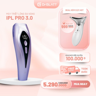 Máy Triệt Lông Lạnh Đa Năng Trẻ Hóa Da DR GLATT IPL Pro 3.0 – Dùng Tại Nhà, Toàn Thân, Cho Da Nhạy Cảm