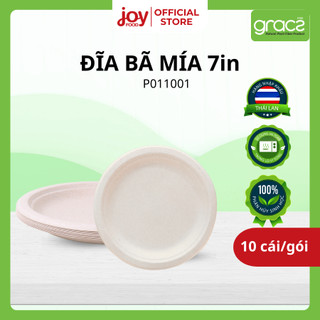  10 Đĩa bã mía Gracz 7in  phiên bản mới  hàng nhập khẩu Thái Lan cao cấp  P011001 