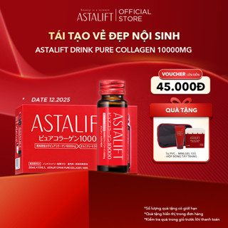 [Date 10.12.25] Nước Uống Collagen ASTALIFT Drink Pure 10.000MG Hỗ Trợ Làm Đẹp Da, Giúp Da Mịn Mượt (30ml x 10 chai)