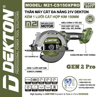  Máy cắt gỗ cắt gạch ,cắt sắt Dekton M21-CS150Pro kèm 1 lưỡi cắt hợp kim 