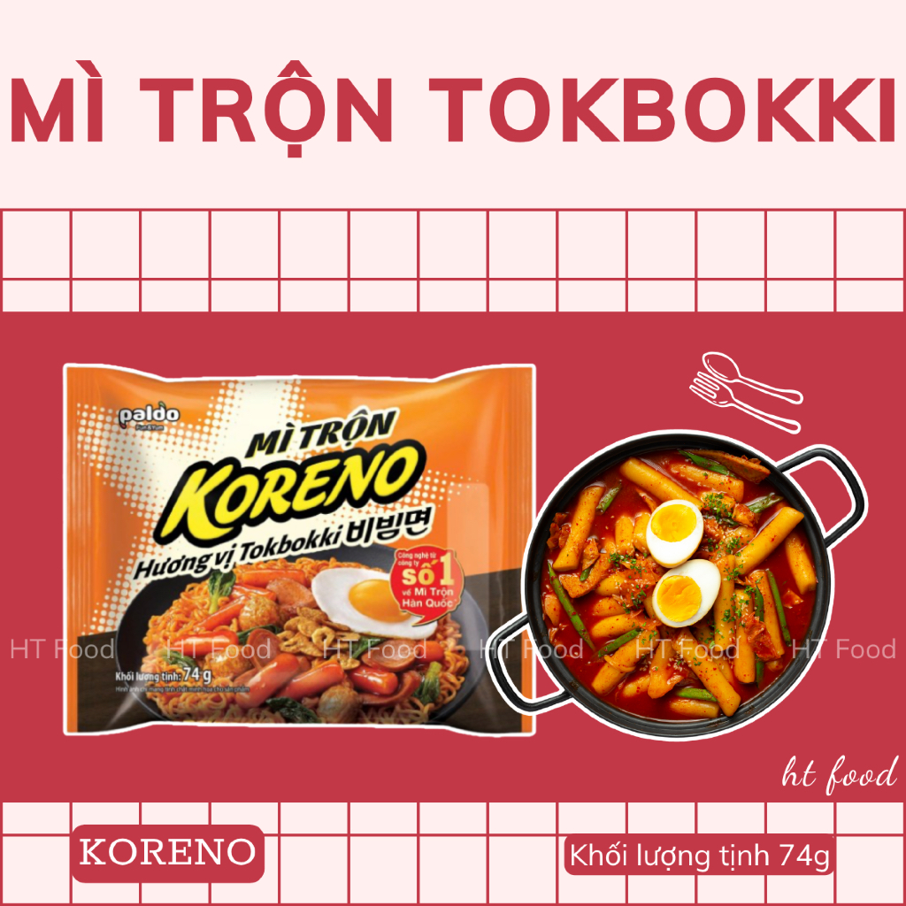 HT Food | Mì trộn Koreno hương vị tokbokki