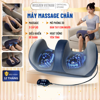 Máy Massage Chân Wisezen 3 Mức độ Massage Xoay Chiều Thuận Nghịch Mô Phỏng Thao Tác Tay Người Điều Khiển Từ Xa