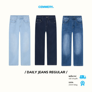  Quần Jeans CEMMERY Local Brand Chính Hãng Daily Jeans Unisex Form Regular 3 Màu 