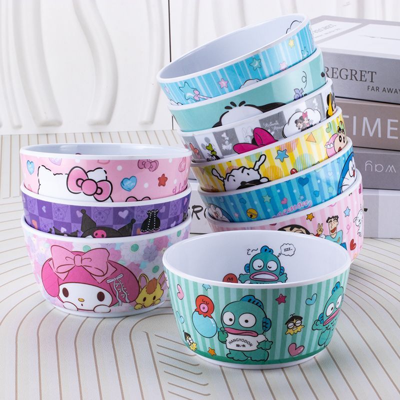 🌸CHÉN BÁT NHỰA HELLO KITTY DORAEMON