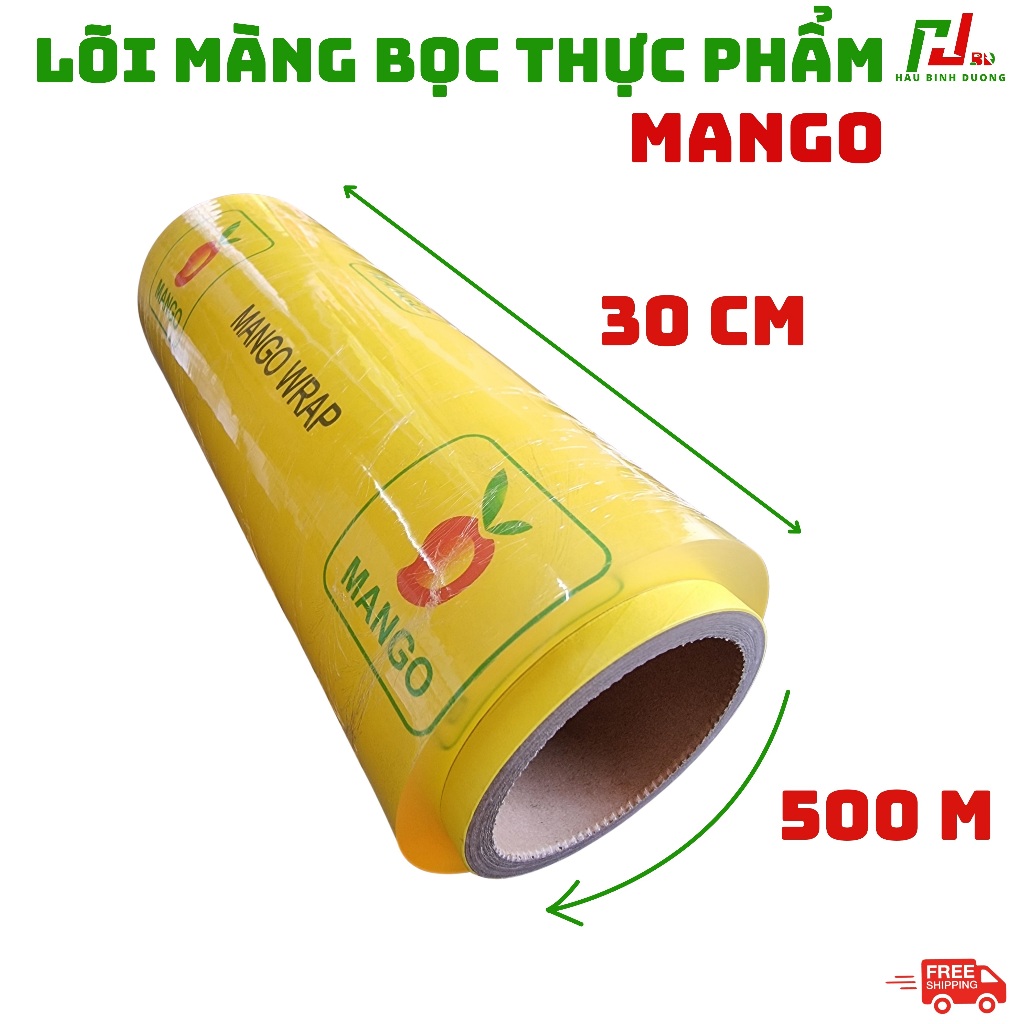Cuộn Lõi 30x500mét Màng bọc thực phẩm MANGO