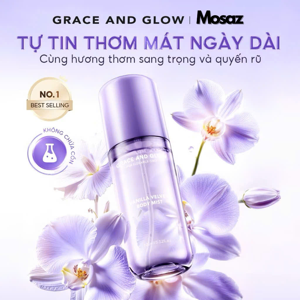 Xịt thơm Body Mist Black Opium Grace and Glow 100ml nước hoa thơm lâu