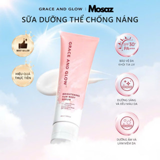 Sữa dưỡng thể kem chống nắng body SPF 30+ PA+++ Grace and Glow làm trắng da Black Opium Sun Body Serum 100ml nâng tone