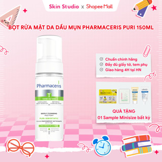 Sữa rửa mặt dạng bọt dành cho da dầu mụn PHARMACERIS PURI-SEBOSTATICS chai 150ml - Skin Studio