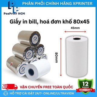 [CHẤT LƯỢNG TỐT] Giấy in bill, hoá đơn tính tiền khổ 80x45, giấy in bill chất lượng tốt, giấy in nhiệt K80