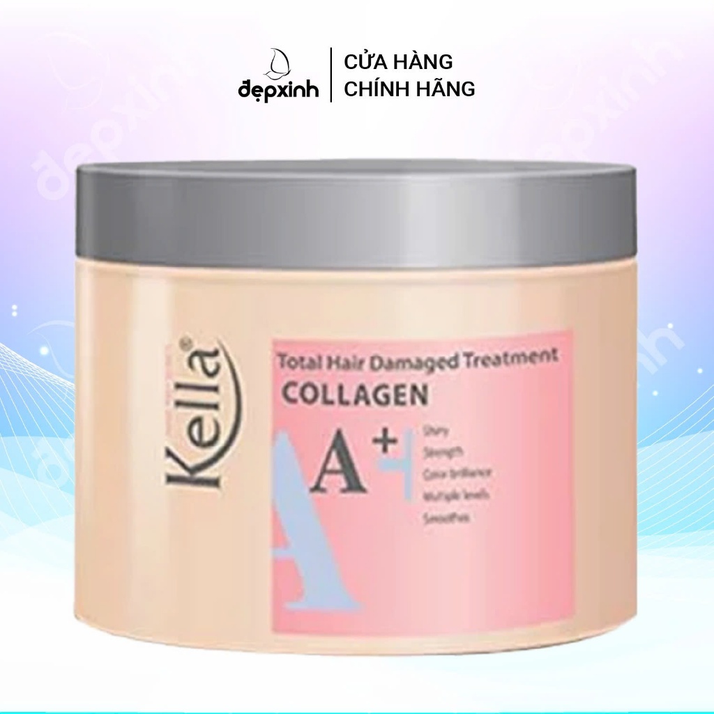 Kem hấp dầu dưỡng tóc Kella Colagen A+ 300ml