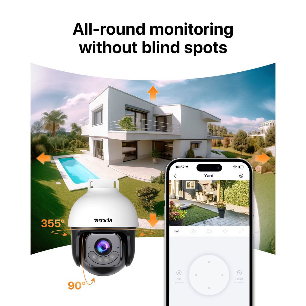 Camera WiFi Tenda Ngoài Trời RH3/RH7 FHD 1080P/3MP/5MP/2K, Quay Quét 360 Độ, Tích Hợp Công Nghệ AI | BigBuy360 - bigbuy360.vn