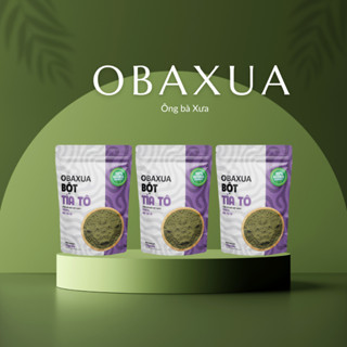  Bột Lá Tía Tô Nguyên Chất Sấy Lạnh 100% OBAXUA - Combo 3 Gói 75g 