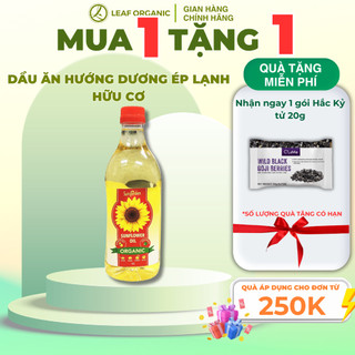  Dầu ăn hướng dương ép lạnh hữu cơ Sungarden 1L 