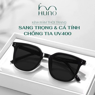 Kính râm Nam Nữ HUNO, Kính mắt thời trang chất liệu TR90 cao cấp, bền bỉ cùng tròng kính chống tia UV400 - KR42