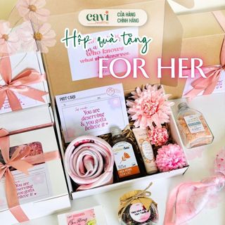 [HOẢ TỐC] Set Quà Tặng Dành Tặng Người Thân, Bạn Bè Và Người Yêu, Trà Thảo Mộc, Kèm Hoa Baby