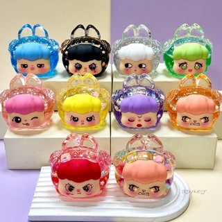  Tự xé Túi mù Charm mộng nước SIZE LỚN 8cm ,Búp bê Kiki màu kẹo Mộng nươc Cô gái thỏ Trang sức sáng bóng,DIY 