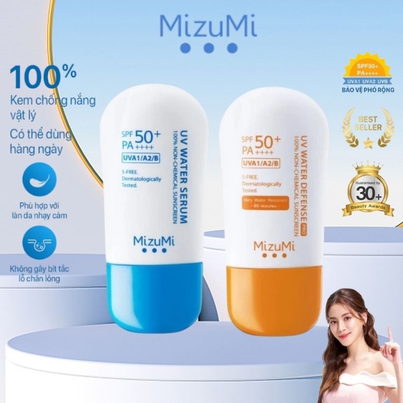 MizuMi Kem Chống Nắng UV Water Defense SPF50+ PA++++ 40 g Kiểm Soát Dầu