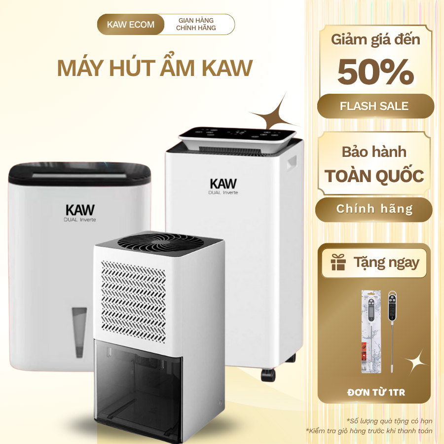 Máy Hút Ẩm Không Khí KAW Tiện Lợi Cho Phòng Ngủ, Tủ Quần Áo, Giảm Ẩm Mốc, bảo hành chính hãng