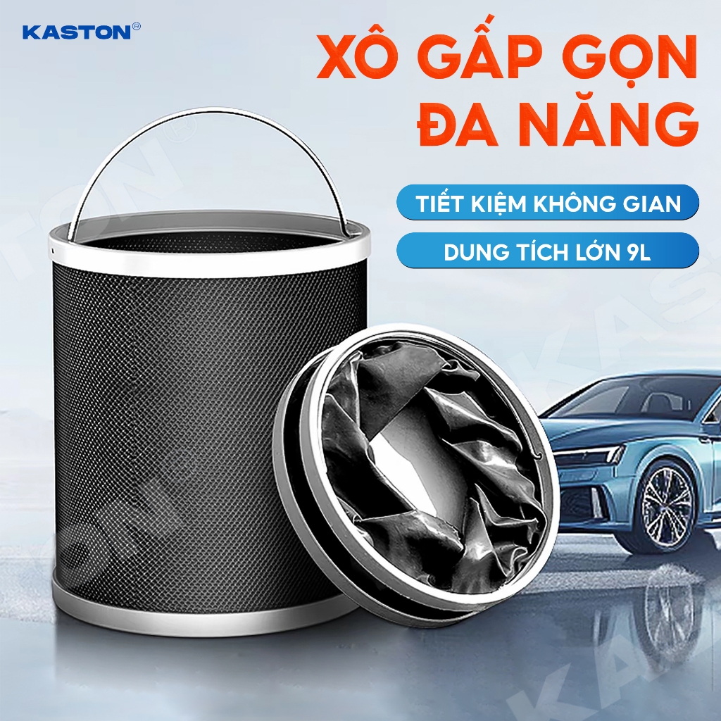 Xô đựng nước gấp gọn - Túi đựng máy rửa xe - Bộ phụ kiện đi kèm máy rửa xe pin Kaston