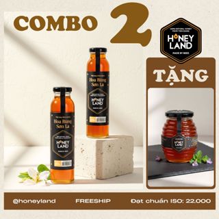  Chai Mật Ong Thiên Nhiên Hoa Rừng Sơn La HONEYLAND 470g 