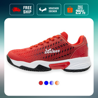 Giày Pickleball Zocker Aspire Chính Hãng | Êm Mềm - Bám Sân - Độ Bền Cao (Tặng tất dệt kim)
