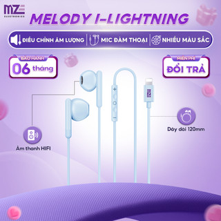 Tai nghe dây MZE Melody I WH01 đầu lightning có mic đàm thoại điều chỉnh âm lượng dành cho ip 