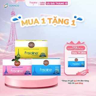Combo Nước muối sinh lý FYSOLINE Hồng 40 ốngx5ml, Xanh 20 ốngx5ml (Date T9.2026) và Vàng 20 ốngx5ml