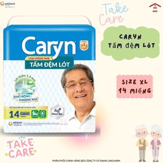Tấm Đệm Lót Người Già Caryn Siêu Thấm – Giữ Sạch Bề Mặt Giường Nằm (Size XL, 14 Miếng)