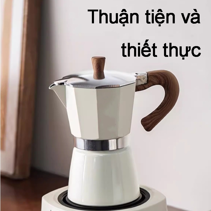 Sẵn sàng giao hàng /ấm pha cafe moka pot - pha cafe espresso phong cách châu âu Moka pot