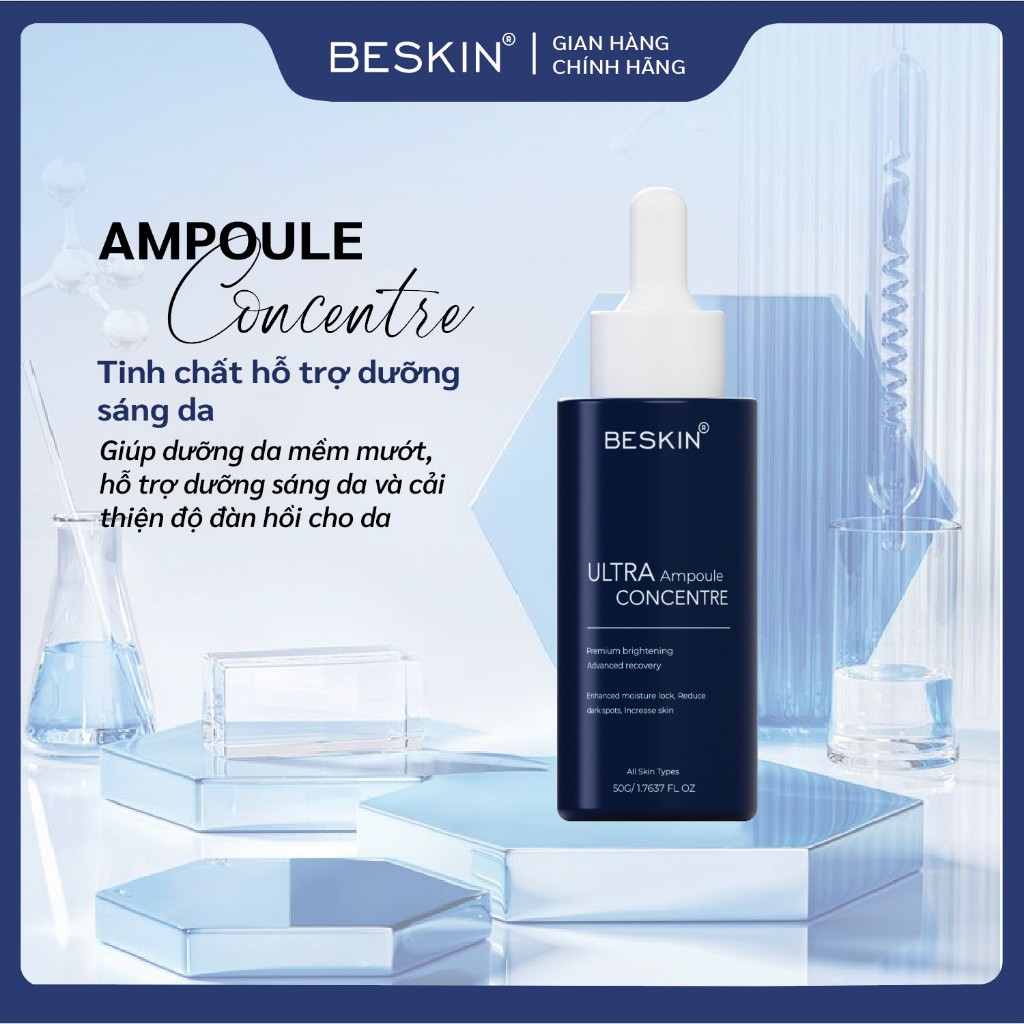 TINH CHẤT DƯỠNG TRẮNG DA "ULTRA AMPOULE CONCENTRE" - Dung tích: gói sample 2ml, chai 50ml - Thương h