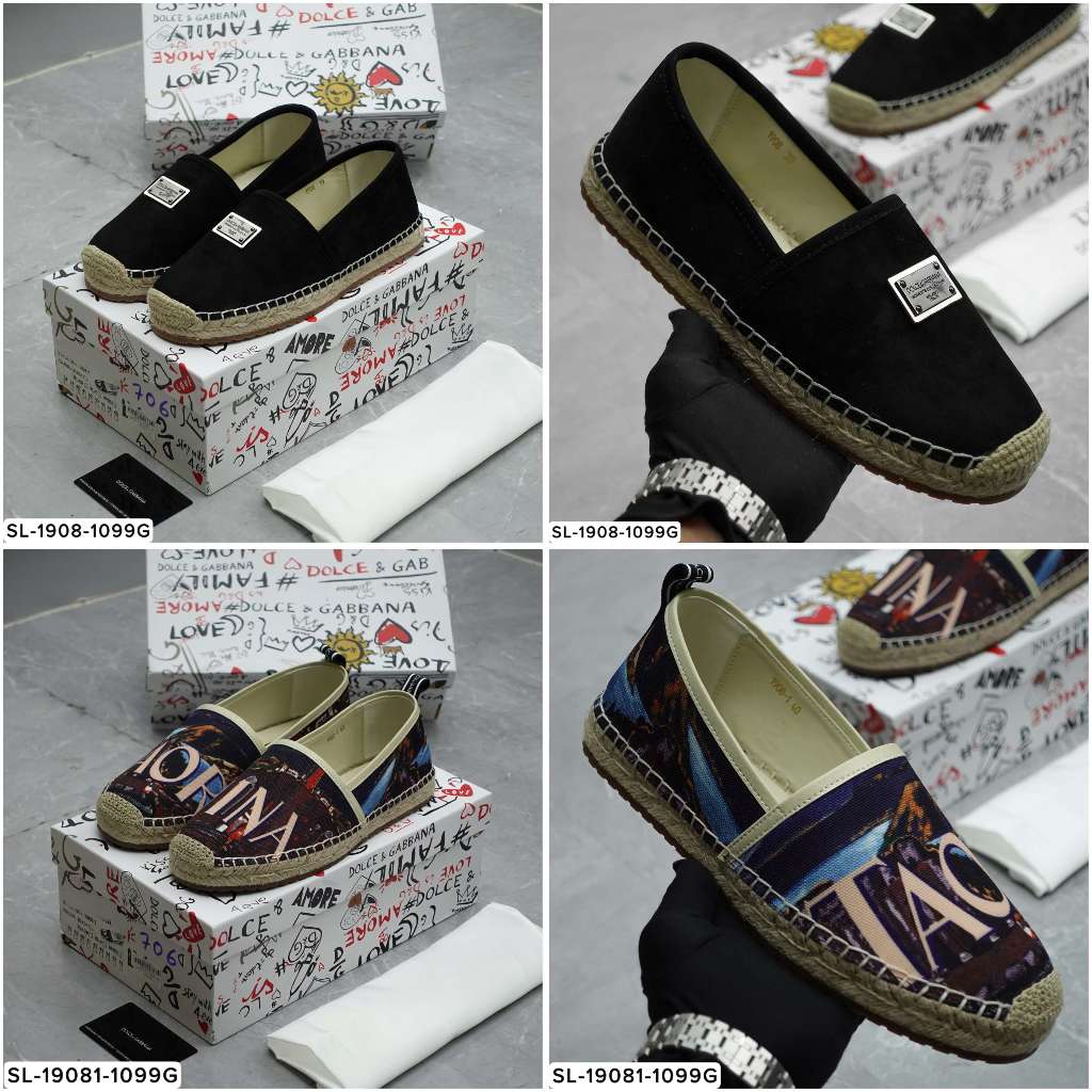 Giày Slipon Cói Nam - Hàng Quảng Châu Fullbox Cao Cấp ✅