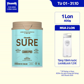 Sữa bột Vinamilk Sure CanxiPro - Hộp thiếc 400g