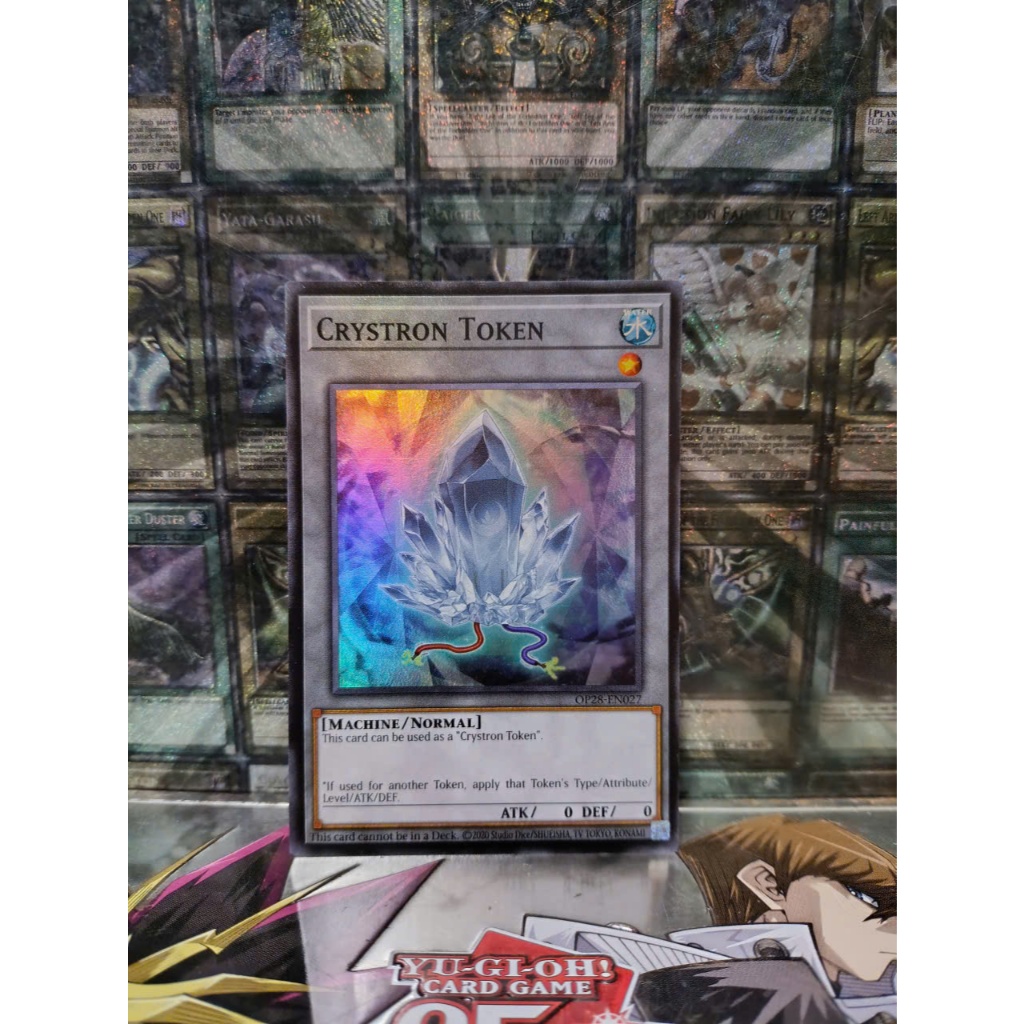 [ Đỗ Lạc - Vui lòng xem mô tả ] Thẻ Bài Yugioh Token Crystron Token - Super Rare OP28-EN027
