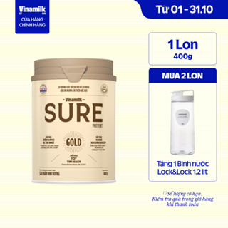 [CÓ THỂ NHẬN BAO BÌ CŨ/ MỚI] Hộp Sữa bột cho người lớn tuổi Vinamilk Sure Prevent Gold Hộp thiếc 400g