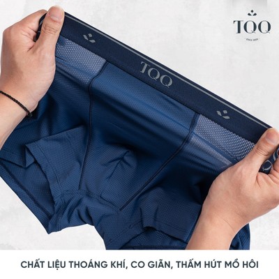 Quần sịp đùi nam TQQ cao cấp màu trơn S2202 chất vải thông hơi co dãn 4 chiều
