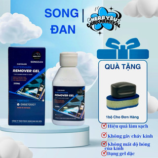 Gel Tẩy Ố Kính ôtô SONG ĐAN tẩy sạch ố kính,màng dầu kính,vết cặn canxi Ko cháy kính-Watermark remover gel 200ml SONGDAN