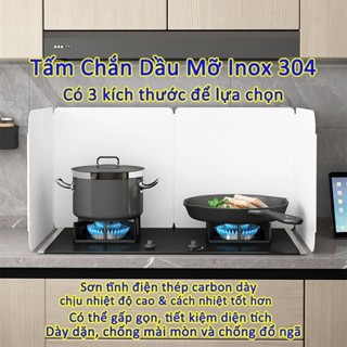  Tấm Chắn Dầu Mỡ Inox 304  Tấm Chắn Bếp Gas Chịu Nhiệt Cao Chắn Gió Cho Bếp Dày Hơn Dễ Dàng Làm Sạch Chắn Gió Hiệu Quả 