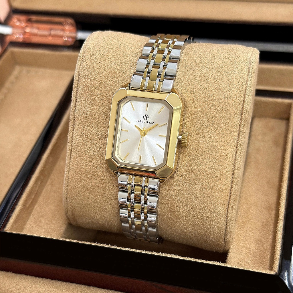 Đồng hồ nữ dây thép cao cấp PABLO RAEZ Y159 đơn giản thời trang chống nước 3ATM 24mm